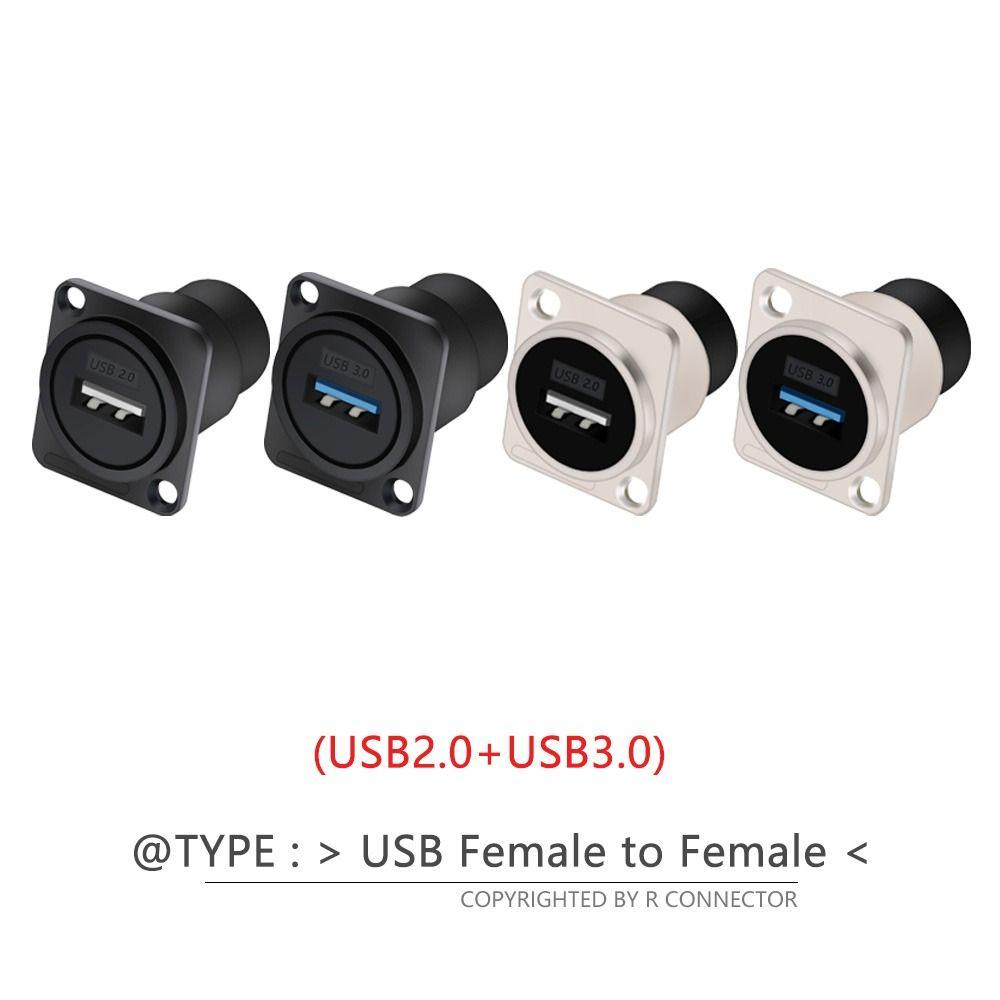 module USB connector Electronic Connectors Female to Female Jacks Panel HDMI-Compatible Socket