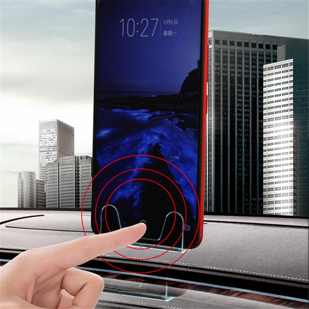 Universeller Mittelkonsolen-Autotelefonhalter, transparente Mini-Halterung