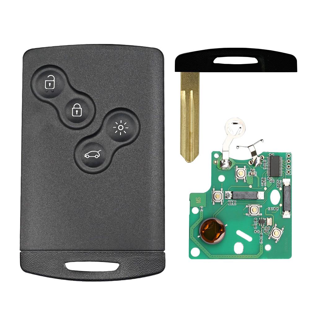 

Ключ-картка дистанційного керування Liberty для Renault Megane3 Fluence Scenic Laguna 3 Koleos Clio PCF7952 Заміна картки Hands Free 4A PCF7953