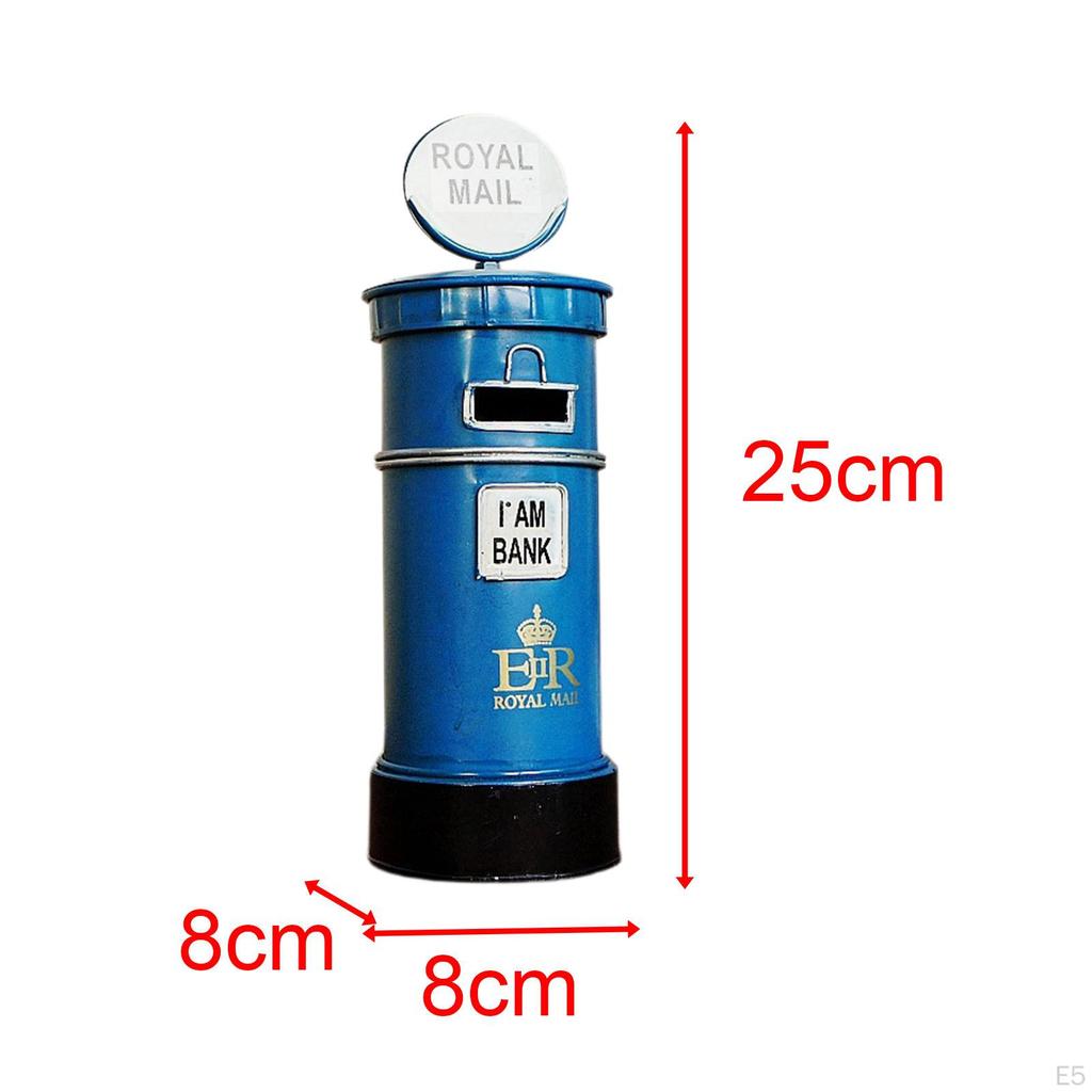 Creative Mailbox Piggy Bank Ornament Postbox Money Box Decorative Novelty Craft Saving for