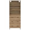 Highboard with Drawers Artisan Oak 69.5 x 34 x 180 cm