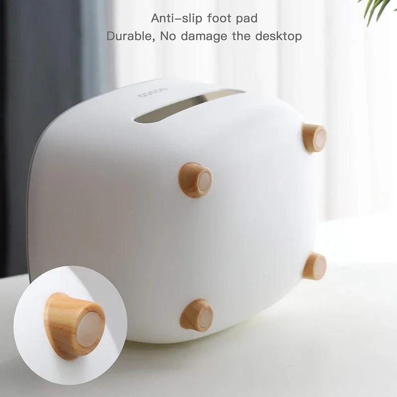 Tissue Boxs Organizer With Remote Control Storage Napkin Holder Multifunctional Suitable for Bathroom Bedroom and OfficeHome