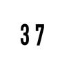 2pcs Car Door Side Sticker Graphics Number 37 Decal Decoration For MINI Cooper One Countryman F55 F56 F60 R55 R56 R60 Clubman
