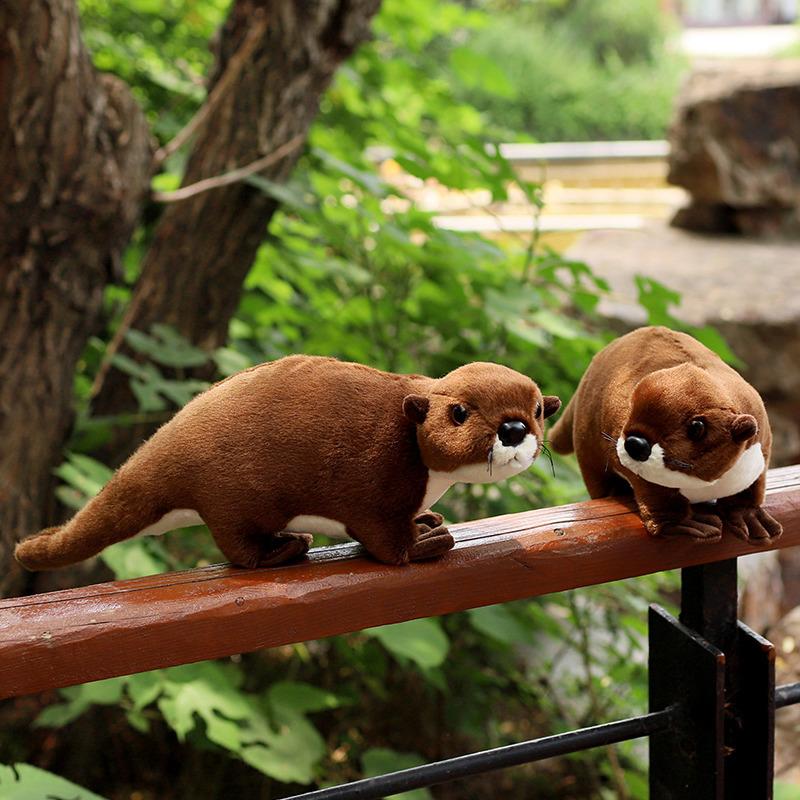 Simulated Otter Plush Toy Animal Children'S Doll Ornament Gift Safari Gift Marmot Water