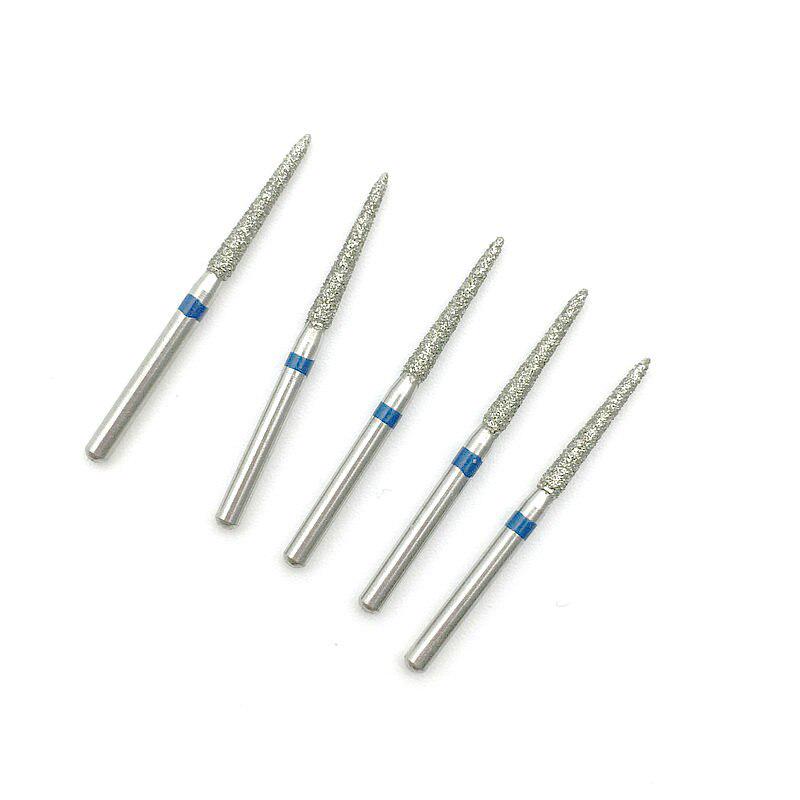 10 buc Dental Diamond FG Freze de mare viteză pentru lustruire Burghiu dentar de netezire pentru piesa de mână de mare viteză 879K16