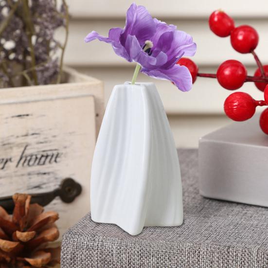 Nordic Flower Vase Decorative Modern Art Vase Shatterproof Flower Bottle for Flower Arrangement Living Room Home Decor