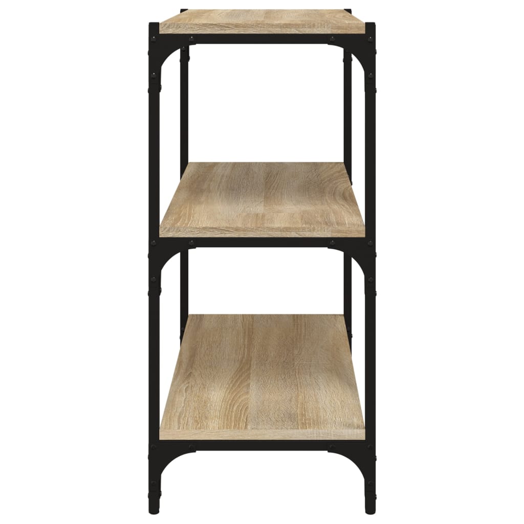 Bookshelf Sonoma Oak 60 x 33 x 70.5 cm Engineered Wood and Steel