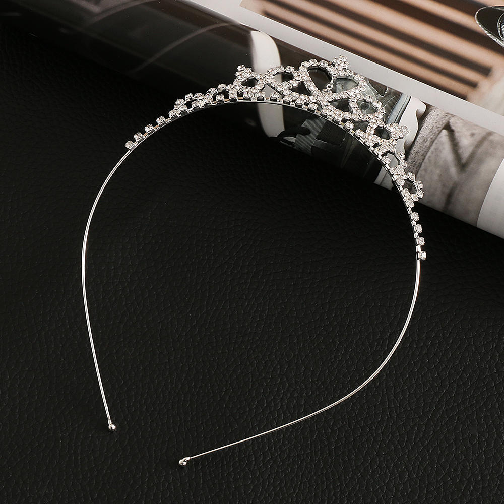 Baby Crystal Tiara Hair Bows Baby Girls Headwear Party Accessiories Kids Girls Headdress Children Bridal Princess Prom Crown