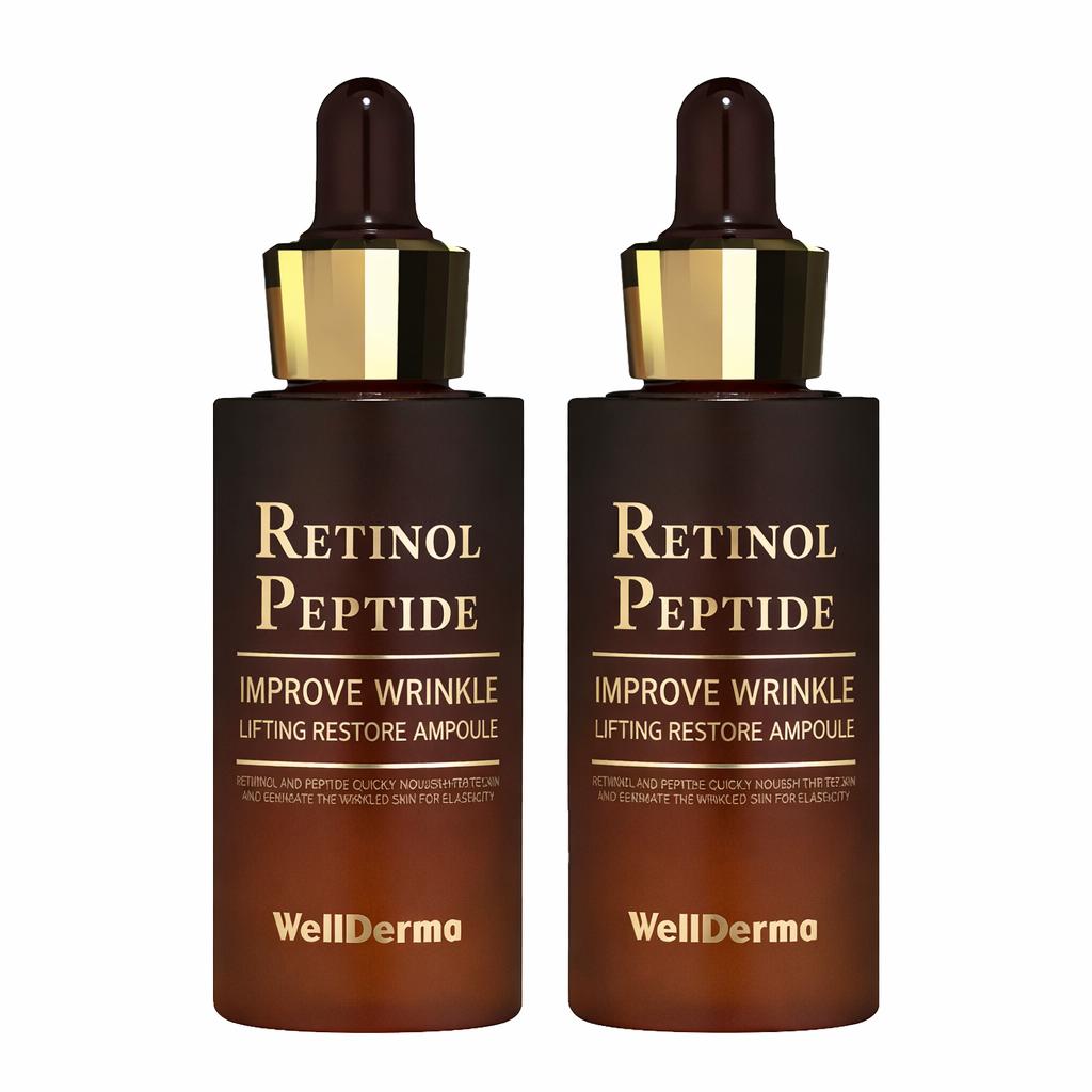 

WELLDERMA Retinol Peptide Lifting Restore Ampoule Anti-Wrinkle Firming Serum 30ml x2