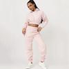 1116 European and American women's clothing velvet urban leisure sports leisure drawstring hooded trousers set