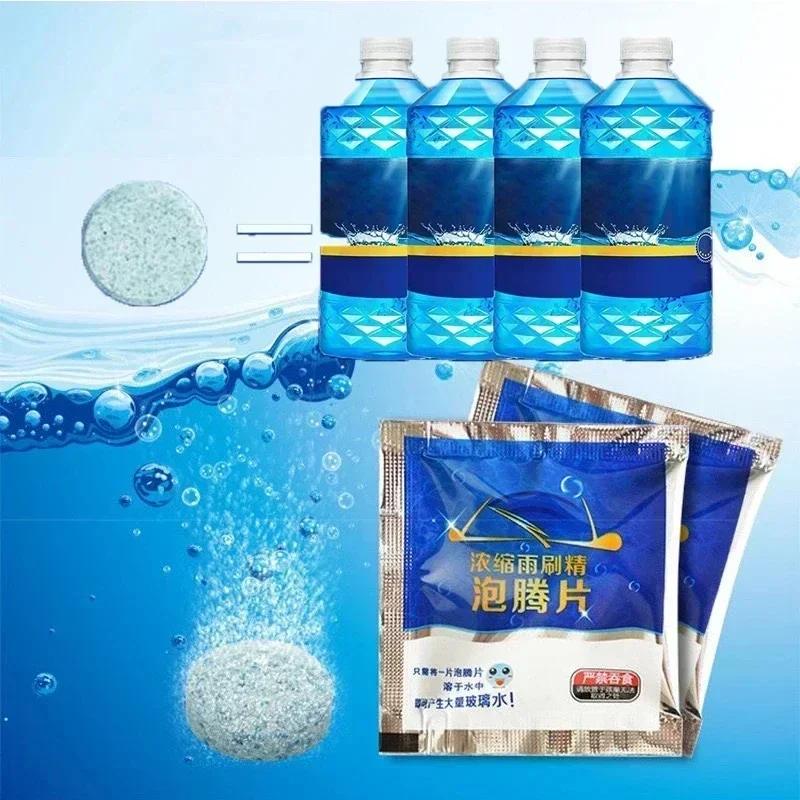 50Pcs Solid Cleaner Car Windscreen Wiper Effervescent Tablets Glass Car Windshield Cleaner Toilet Cleaning Car Accessories