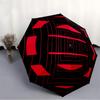 1pc Geometric Pattern Automatic Open/Close Umbrella Compact Folding Umbrella, All-Season Portable Umbrella for Women/Men F1124104