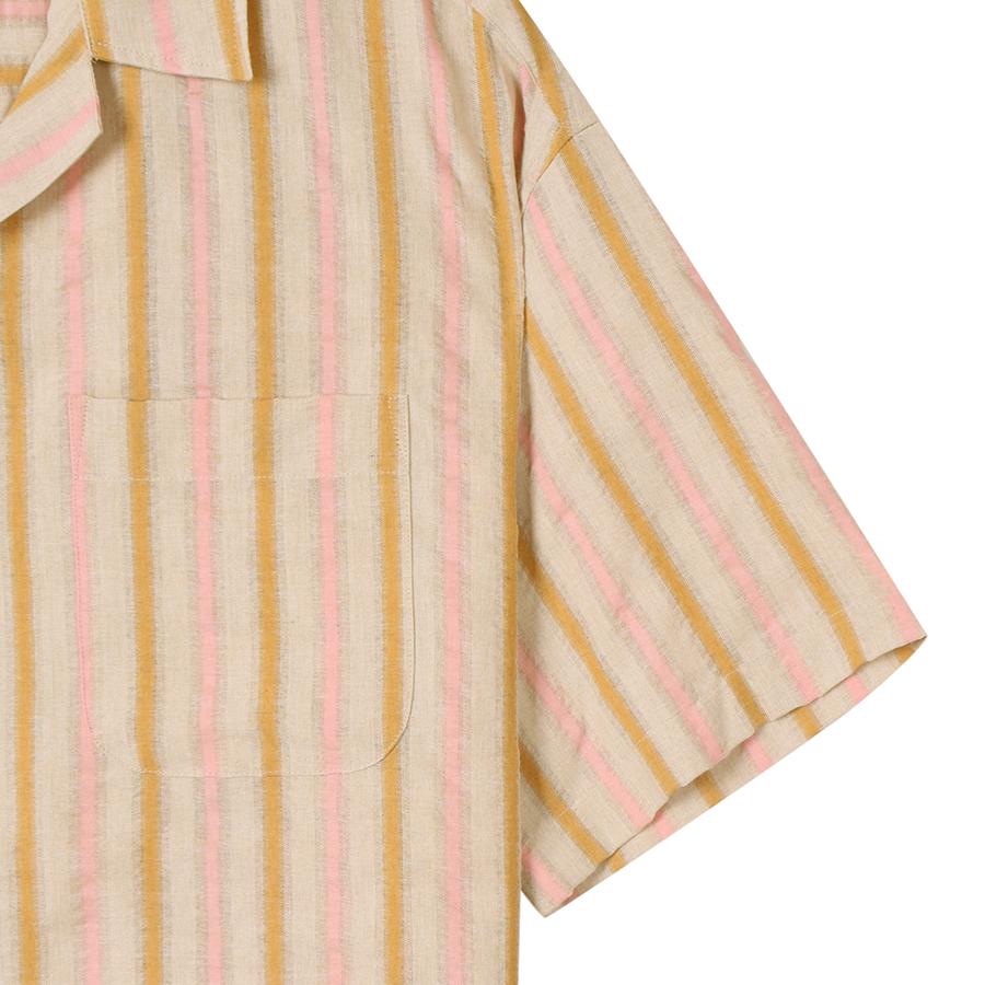 FAHRENHEIT Oversized Multi-Stripe Shirt (Fibad5356)