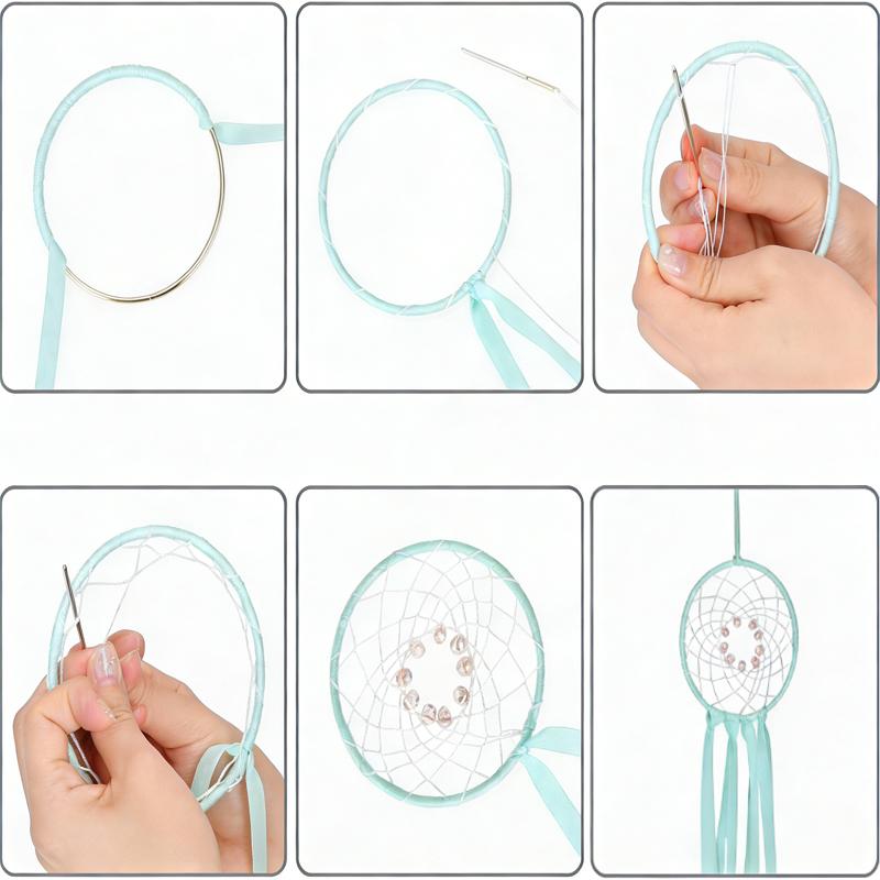 2-20pcs Multi-size Dream Catcher Hoops Round Silver Iron Metallic Good Welded Dreamcatcher Rings Handmade DIY Crafts Accessories