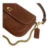 Coach Brook 23 Wildleder Ledertasche Damen Umhängetasche Messing Warm-Braun CDD05-B4WBR