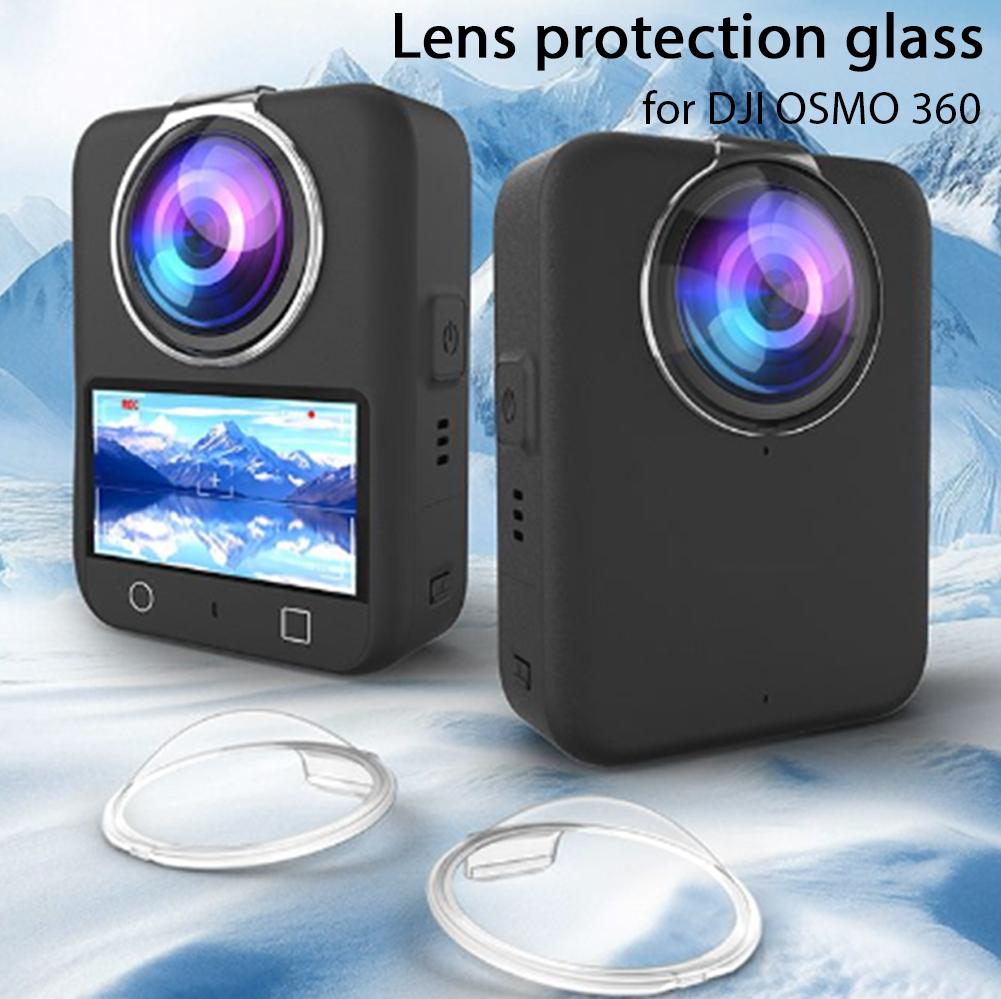 Lens Guards for DJI Osmo 360 Transparent PC Lens Protector Cover Anti-Scratch Panoramic Sports Camera Accessories