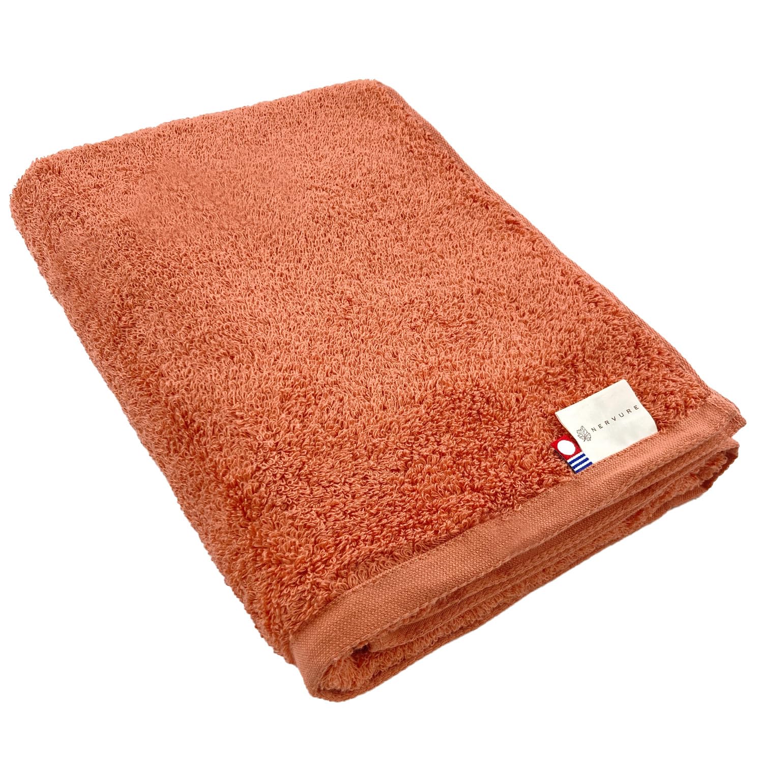 

Imabari Lien Bath Highly Medium Premium Solid Loosely Made in Japan Towel, Terracotta, Fluffy, Soft, Absorbent, Weight, Quality, Color, Twisted,
