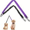 2 In 1 Dual-Lead Dog Leash System for Two Dogs Heavy-Duty Dual Leash with Attachment Points, Compatible with Harnesses & Collars
