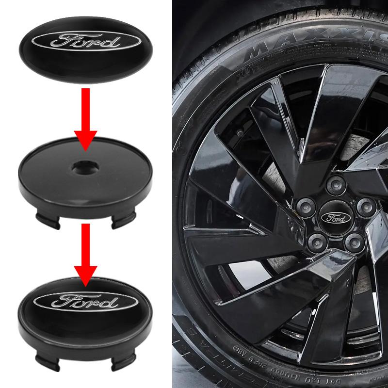 4Pcs 60MM Car Styling Center Wheel Cap Hub Rim Cover Sticker Emblem For Ford Focus Mondeo Mustang Fiesta Kuga MK2 Everest Escape