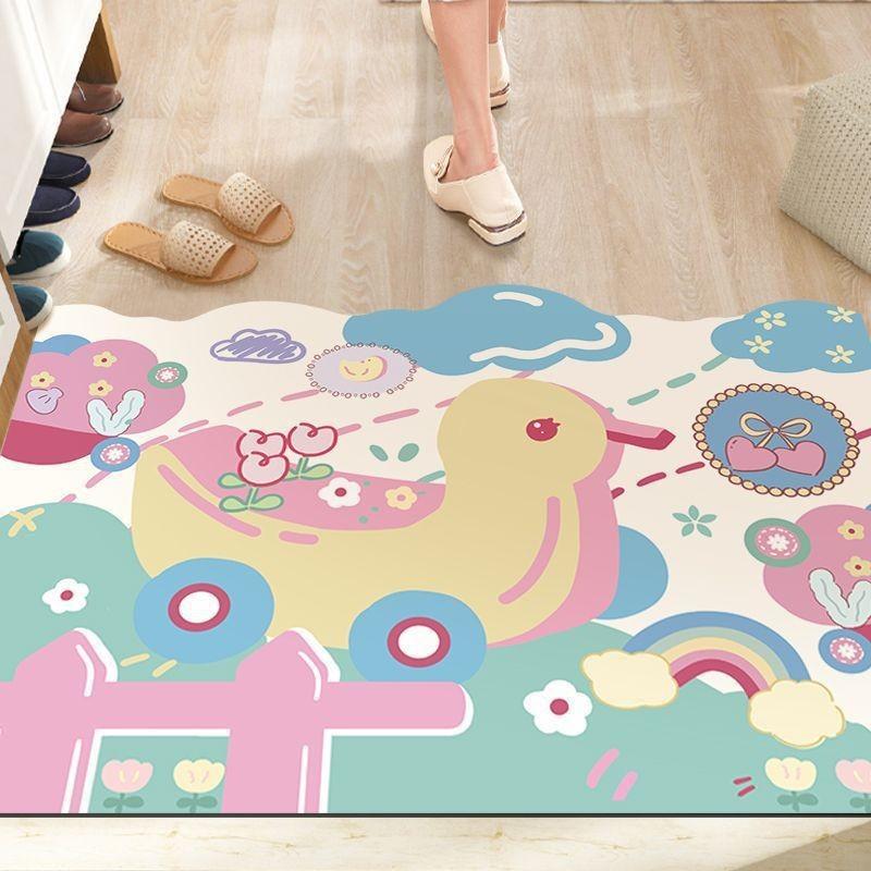 Cartoon Can Love The Home Door Mat Door Dirty Anti-slip Mat Into The Door Porch Can Be Cut Carpet