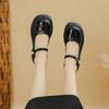 Retro Small Fragrance Style Thick Heel Mary Zhen Shoes for Women's Spring New Thick Sole Sponge Cake Sole Japanese Single Shoes
