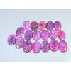 396Cts.Color Enhanced Pink Solar Cab Agate Oval Loose Gemstone 13Pcs Lot C-2122