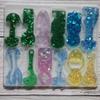 Reusable Silicone Trolley Tokens Mould Flexible Resin Keychain Crafting Tool for Homemade Decoration Projects Supplies