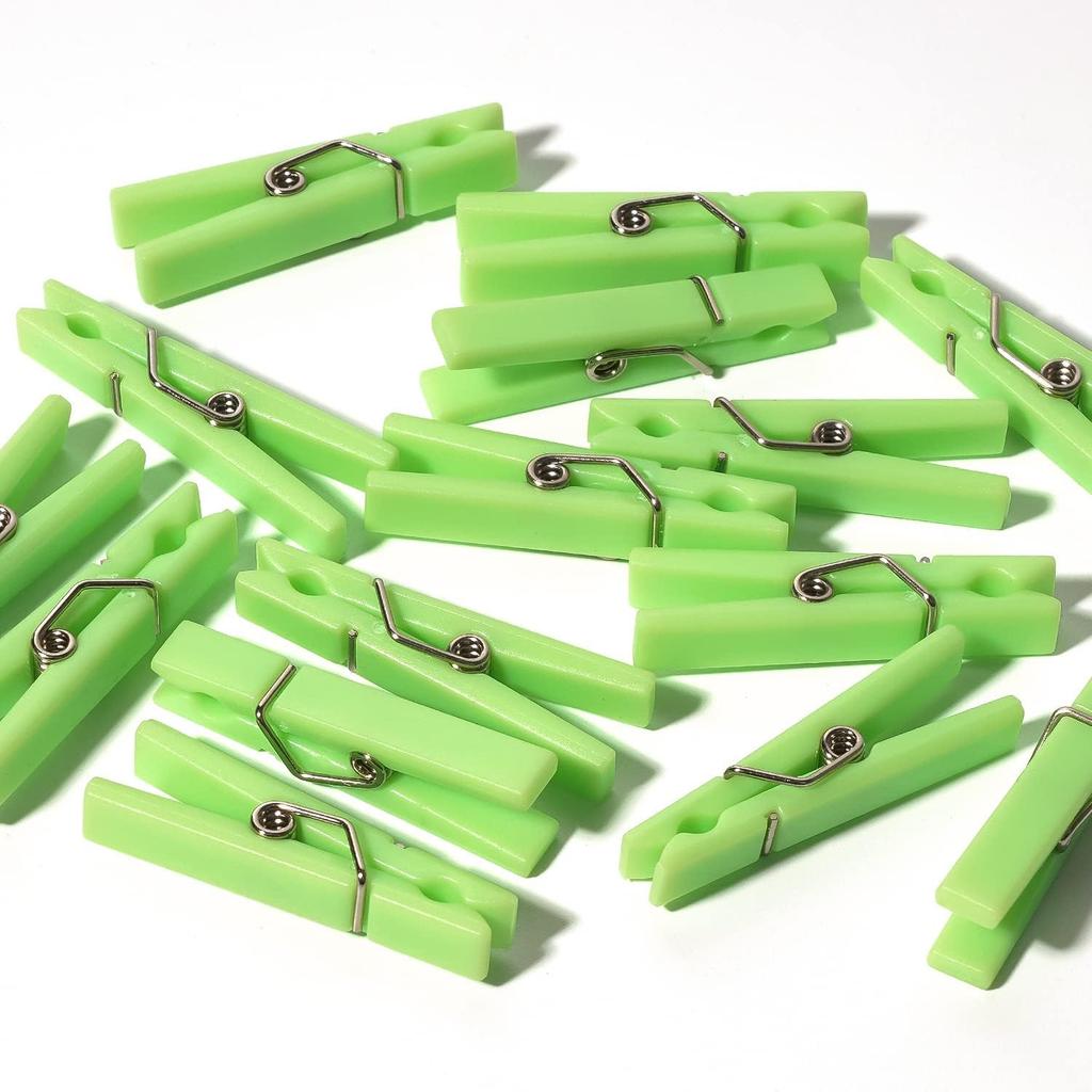 60PCS Clear Clothes P for Baby Shower Games Boy Girl, Transparent Acrylic Clothes Pin Bulk, 1.4'' Mini Clothesp for Photos, DIY Crafts, Baby Shower