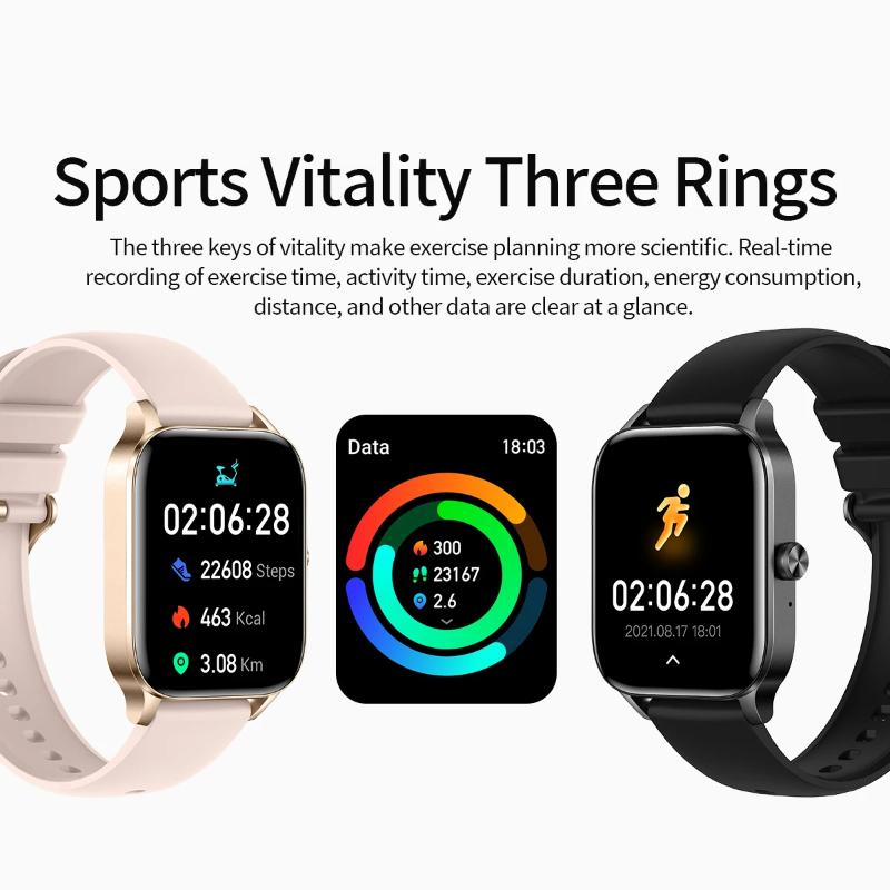 2025 Neue Mode Smartwatch Damen 1,85" HD-Bildschirm Benutzerdefiniertes Zifferblatt Gesundheitsmonitoruhr für Frauen Bluetooth-Anruf Sport-Smartwatches