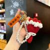 Goddess Festival Crocheted Rose Keychain - Creative Handheld Bouquet Gift for Women's Day