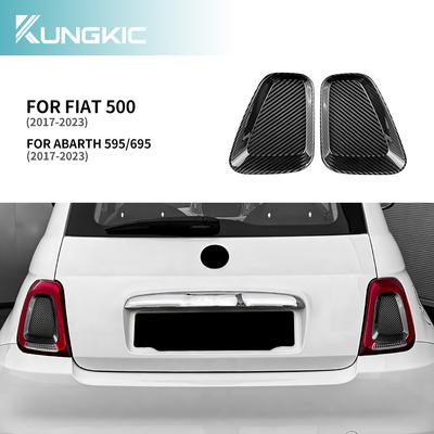 Echter Carbonfaser-Aufkleber für Fiat 500 Abarth 595 695 2017 2018 2019 2020 2021 2022 2023 Heckleuchtenabdeckung 1 Paar