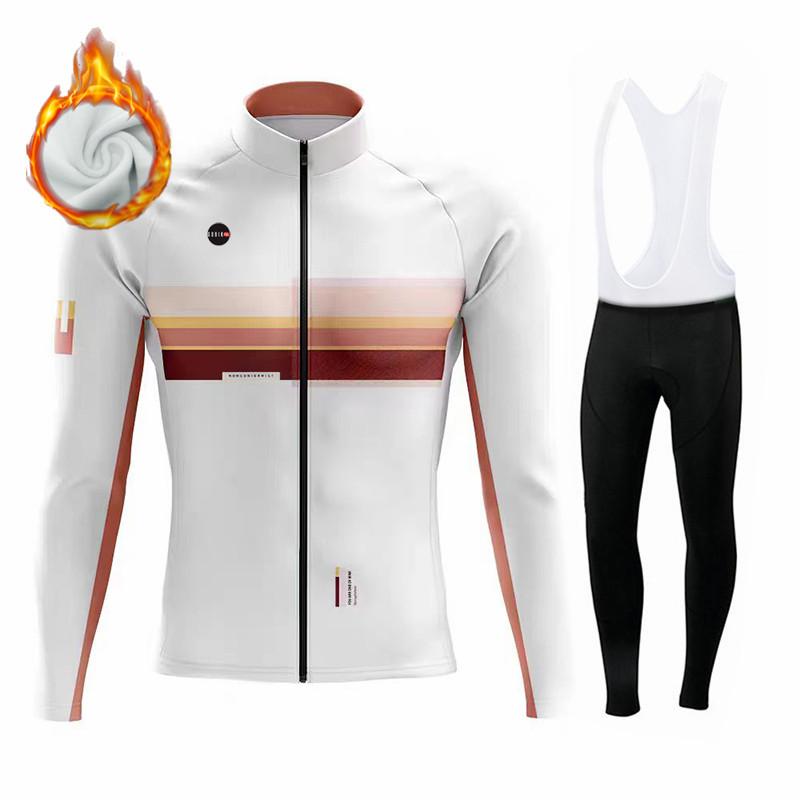 Gobikful Vinter Sykkeltrøyesett Termisk Fleece Sykkelklær Sykkelbekledning Terrengsykkel Sykkelbekledning Draktssett