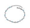 Glam Up Your Look with Stylish 925 Silver-Plated Copper Bracelet for Women and Girls