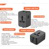 Factory Direct Sale Bison202 Dual USB 2.1A Universal Socket Adapter Global Universal Conversion Plug