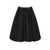 Original Simple Fashion Classic Retro Comfortable Loose Tulip Skirt Casual Long Skirt Women Skirts Black F11W629301FBK