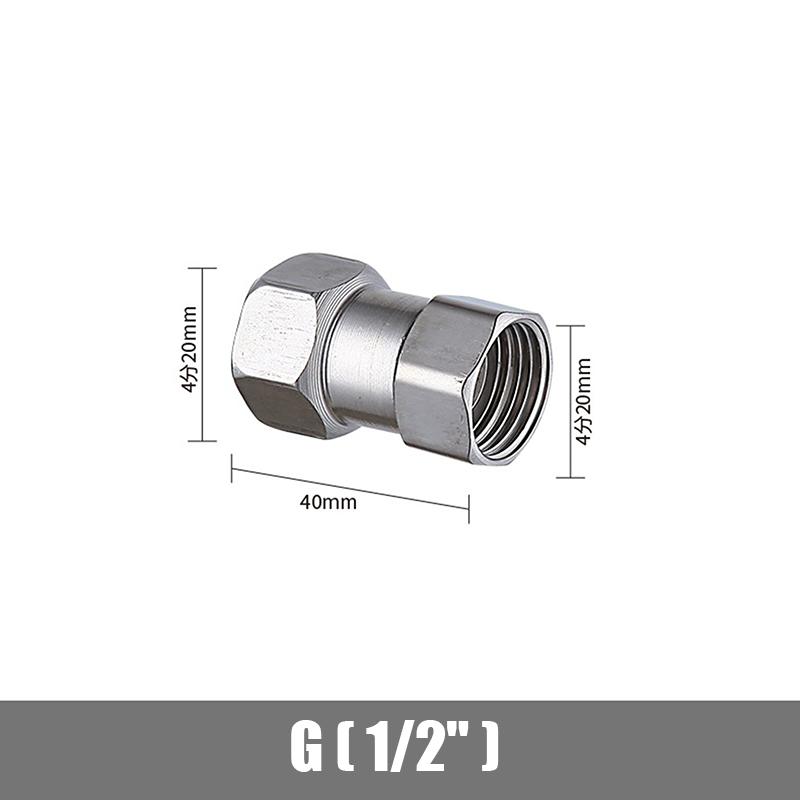 Stainless Steel T Adapter G1/ 2" T-Valve Diverter Valve Three Way Device Hole For Bath Bidet Sprayer Shower