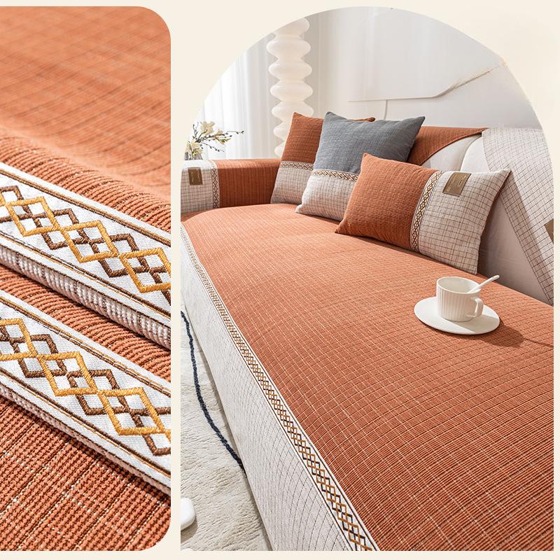 

Противоскользящая диванная подушка из синели, всесезонная универсальная, минималистичный чехол для дивана, подушка сиденья, чехол на спинку, тканевое полотенце 70*70cm