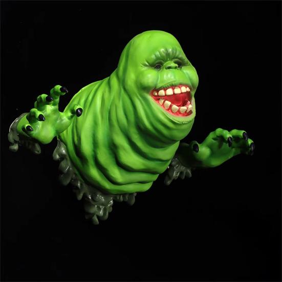 Green Ghost Ornament Spooky Halloween Wall Decoration Green Glutton Figurine for Home Haunted
