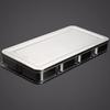 6/8 Grid Seasoning Storage Box Rectangular Stainless Steel Food Preparation Box Durable Rust-proof Dessert Ingredient Box