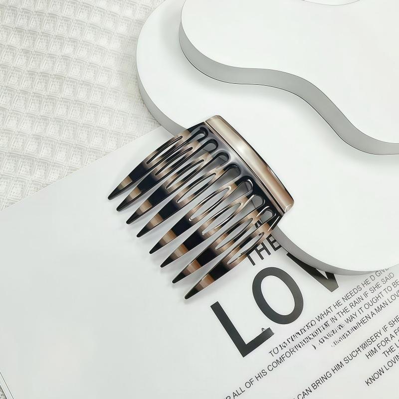French Style Small Hair Comb Clip Simple Acetic Acid Hair Styling Accessories for Women Girls Tangle-free Broken Hair Fixed Clip