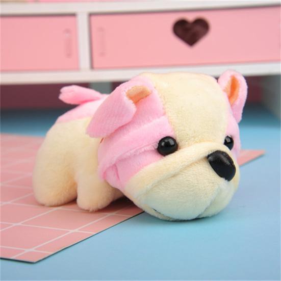 Shar Pei Keychain Fluffy Vivid Appearance Decoration Pendant Accessories Dog Keyring for Bag