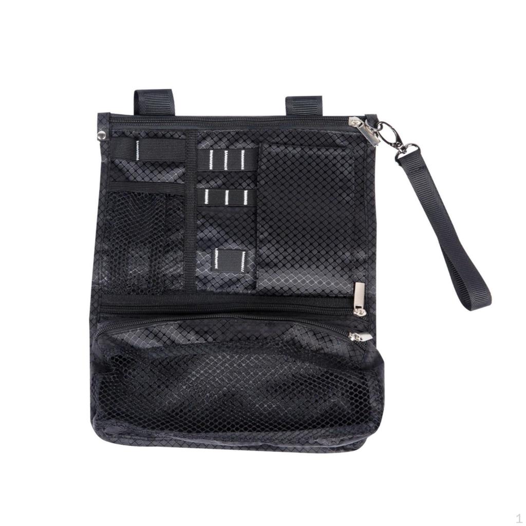 Golf Accessory Pouch Oxford Cloth versatile Organizer Diamond Texture Cart Black