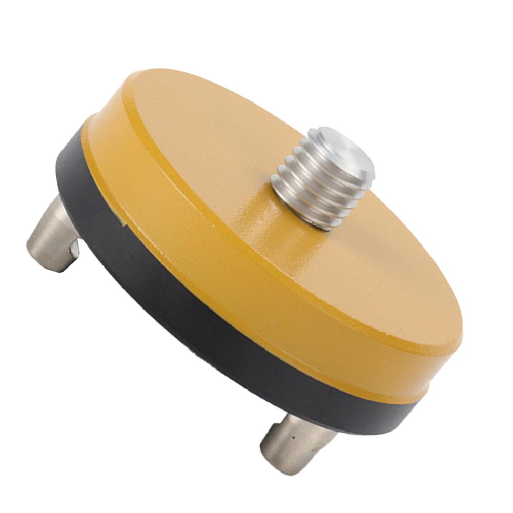 Ingenieurmessung Drehende Schraube Sockelbasis Drehende Basis Für GPS-Adapter Durchmesser 80mm Gelbe Oberfläche