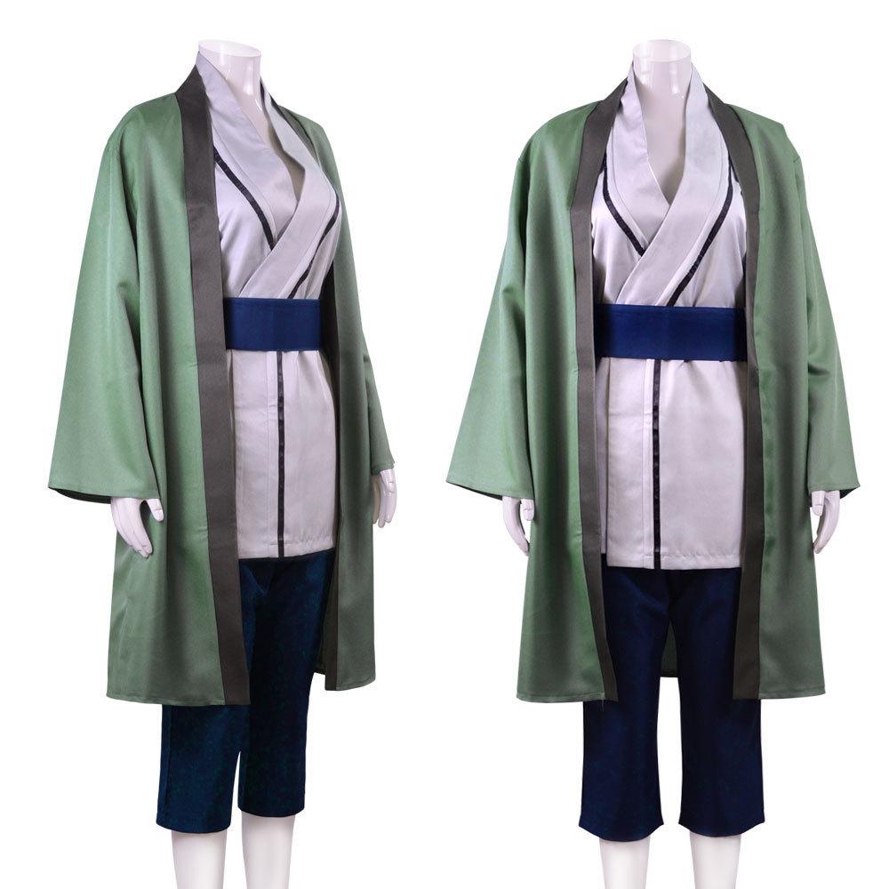 Tsunade Cosplay Kostým Sada Anime Ninja Oblečení pro Ženy Dospělé Halloween Kostým pro Hraní Rolí Bílé Krátké Vlasy Lékařská Ninja Uniforma