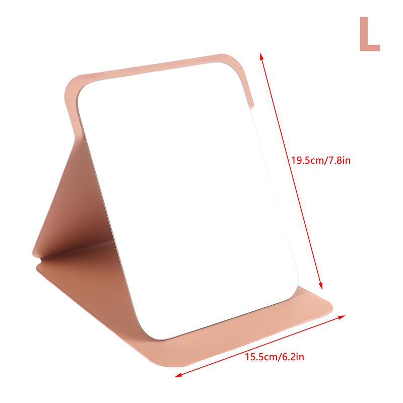 Desktop Makeup Mirror PU Leather Portable Vanity Mirror Foldable Hand Mirror Compact Mirrors Cute Pocket Mirrors For Travel Tool