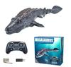 Bezprzewodowy pilot 2,4 GHz Zabawka Mosasaurus Wodoodporny Pływający RC Dinozaur Łódka Basen Jezioro Zabawka do Zabaw w Wodzie Prezent dla Dzieci.
