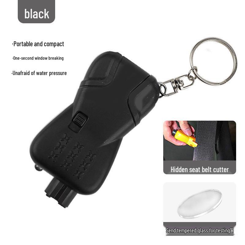 Mini Car Safety Hammer: Multi-Function Window Breaker & Seat Belt Cutter for Emergencies
