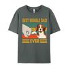 Best Beagle Dad Ever Gift From Daughter And Son Funny Beagle Tshirt Unisexs Top Tshirts Custom Tops Shirts Cotton Fashionable