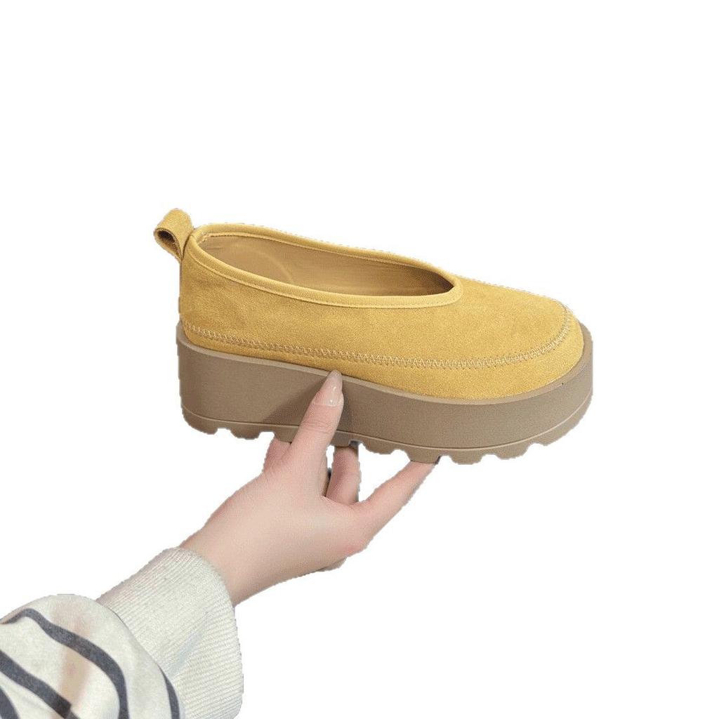 Platform muffin single shoes spring and autumn new casual fashion versatile high sense