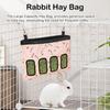 Rabbit Hay Feeder Bag, Large Capacity Rabbit Hay Bag Small Animal Hanging Hay Bag 600D Oxford Cloth Bunny Hay Feeder Bag for Rabbits Guinea Pigs
